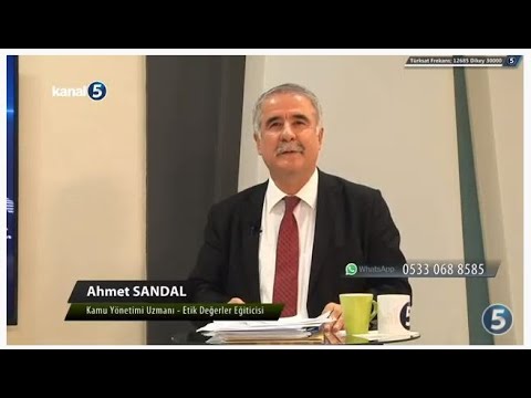 Şair Yazar Ahmet Sandal'ın konuk olduğu Kanal 5 TV Canlı Yayın Programı