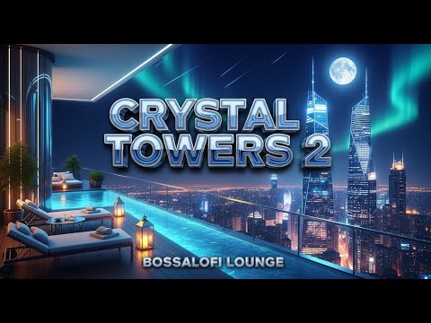 Crystal Towers 2 🌆 Luxury Ambient Chillout Music 2025 | Relaxing Night City Skyline Ambience