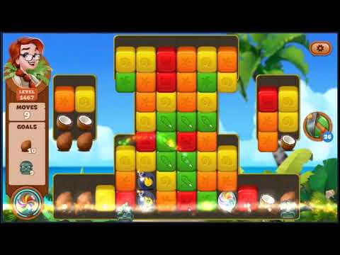 Lost Island Blast Adventure Level 1467 - NO BOOSTERS 🏝️ | SKILLGAMING ✔️