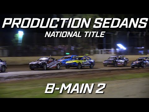 Production Sedans: 2021/22 National Title - B-Main 2 - Kingaroy Speedway - 17.04.2022