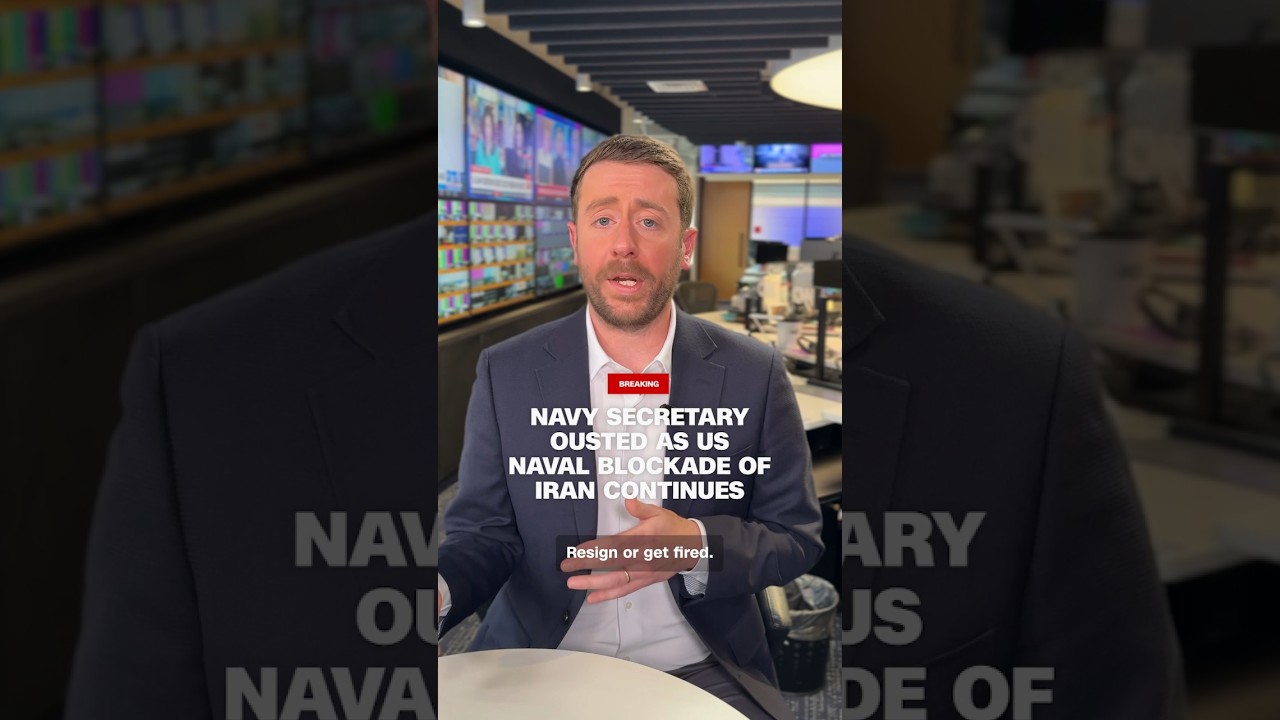 Navy secretary ﻿ousted as US naval blockade of Iran continues