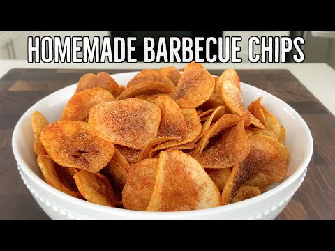 Homemade Barbecue Potato Chips- Super Crunchy