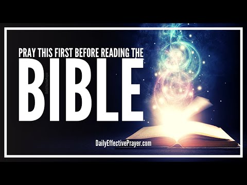Prayer Before Reading Bible | Bible Study Opening Prayer Video