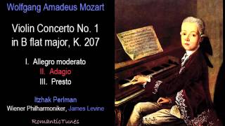 Mozart Violin Concerto No. 1 in B flat major, K. 207; Perlman, Levine, Vienna Phil.