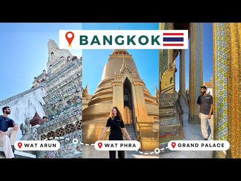 How To Visit The GRAND PALACE, WAT ARUN and WAT PHRA in ONE DAY | Bangkok Thailand Travel Vlog 2024