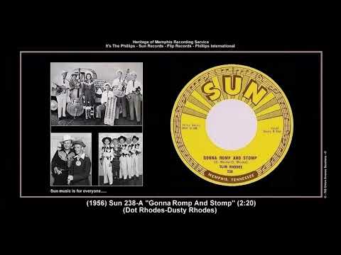 *(1956) Sun 238-A ''Gonna Romp And Stomp'' Slim Rhodes (Vocal Dusty & Dot)