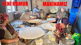 YUFKA YAPIYORUZ YENİ MAKİNAMIZI TEST EDİYORUZ KOŞULARIMIZ YARDIMA GELD