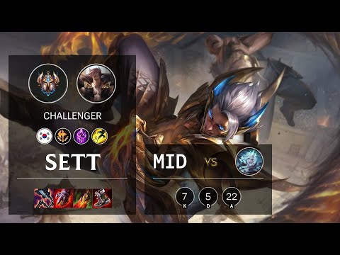 Sett Mid vs Viego - KR Challenger Patch 11.24b