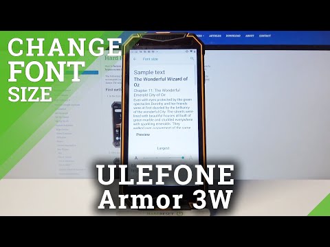 Change Font Size / Find Display Settings - ULEFONE Armor 3W