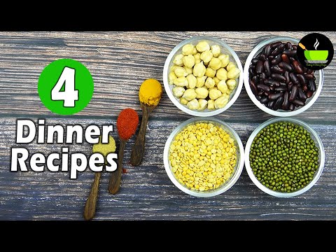 4 Dinner Recipes  | Easy Dinner Recipes | Indian Dinner Plan | Dinner Ideas |Restaurant Style Dinner