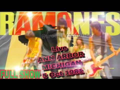 The Ramones - Live in Ann Arbor Michigan USA Full Show (05-10-1981)