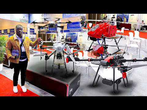 China Advanced agricultural spraying drone trade show in Shanghai