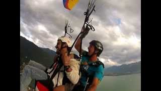 preview picture of video 'My 1st ParaGliding, Montreux, Switzerland  July 2012'