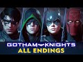Gotham Knights All Characters Endings And Final Boss Fights 4K 60fps