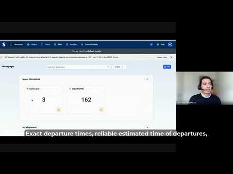 Anticipating Tariff disruptions with Shippeo - platform demo
