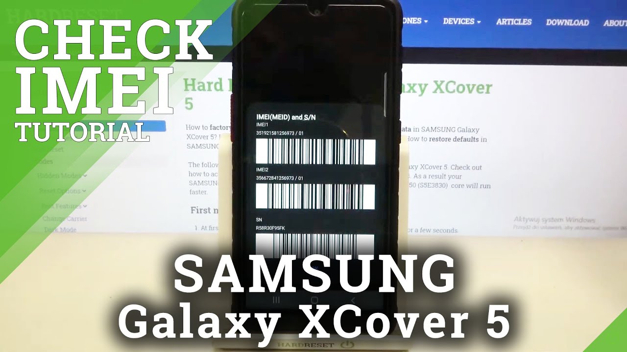How to Check IMEI and Serial Number in SAMSUNG Galaxy XCover 5 – Find IMEI and SN