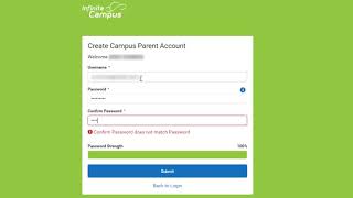 Creating a Parent Portal Account