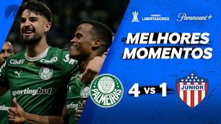 PALMEIRAS 4 X 1 JUNIOR - CONMEBOL LIBERTADORES 2026 | Paramount+ Brasil