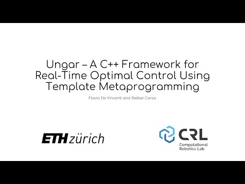 Ungar – A C++ Framework for Real-Time Optimal Control Using Template Metaprogramming - Supplementary