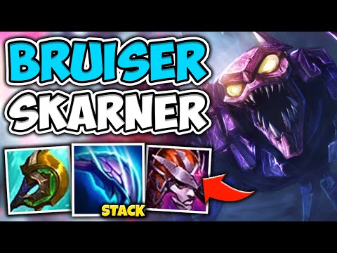 BRUISER SKARNER TOP IS LEGIT S+ TIER IN SEASON 11! (NEVER LOSE A TRADE) - League of Legends