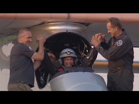 Zurück in der Schweiz: "Solar Impulse" fliegt ohne Kerosin