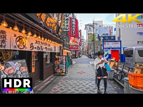 Japan - Tokyo Afternoon Walk in Pursuit of Hidden Oasis【4K HDR】