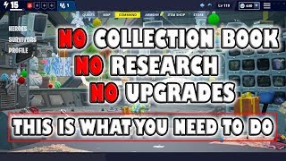 No collection book, research or upgrades After buying Fortnite Save the world