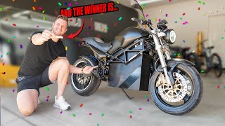 The WINNER of the ELECTRIC DUCATI!!!!!!!