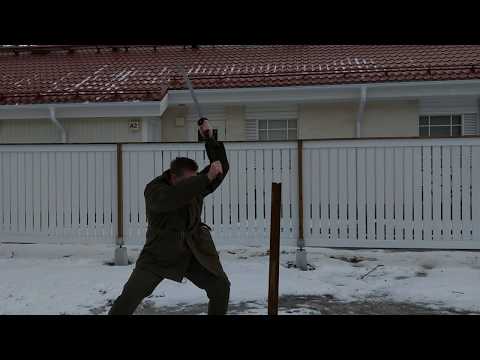 Cutting practice, Nodachi (nagamaki) 1.4.2020