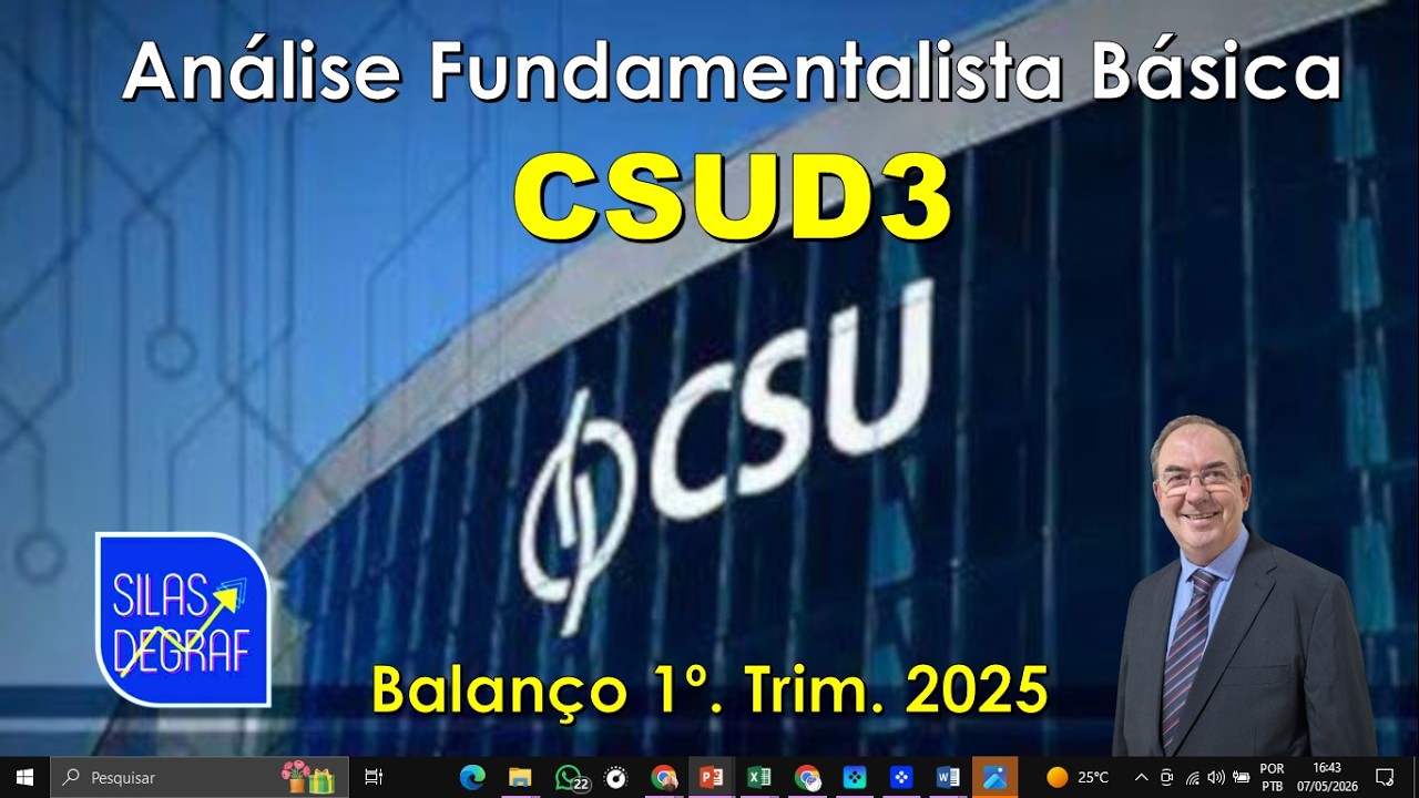 CSUD3 - CSU DIGITAL S/A. ANÁLISE FUNDAMENTALISTA BÁSICA. PROF. SILAS DEGRAF. BALANÇO 1o. TRI 2026