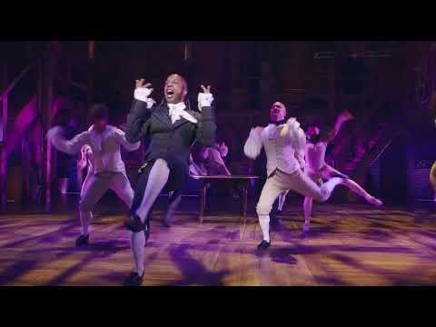Hamilton - The Musical, Broadway show on stage. Lyrics for the opening song