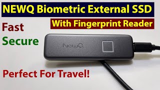 NewQ Encrypted USB External SSD Drive With Biometric Fingerprint Reader