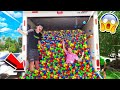 PUTTING 50,000+ BALL PIT BALLS IN A MOVING TRUCK