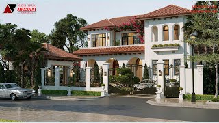 Biệt thự 2 tầng Địa Trung Hải 120M2– Vẻ đẹp như bước ra từ trời Âu