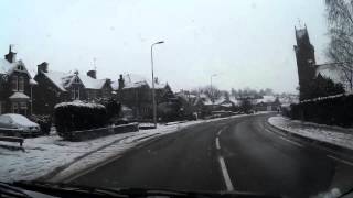 Winter Drive To Scone Perthshire Scotland