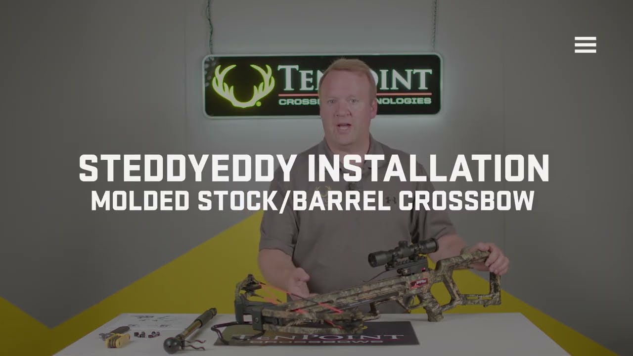 <h6>Mounting the SteddyEddy on a Molded Stock Crossbow</h6>