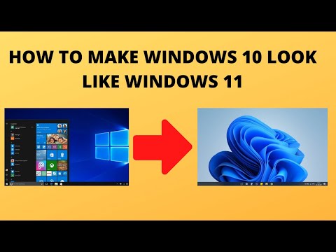 How to make windows 10 look like windows 11. #samtechtips