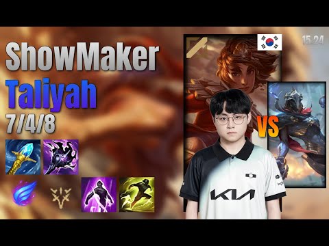 ShowMaker Mid Taliyah vs Viktor lol KR solo rank Full Game 15.24 | 쇼메이커 탈리야 vs 빅토르
