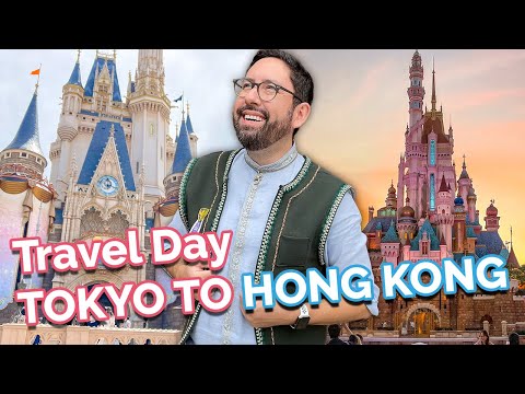 Viajando de Tóquio Disney para a Disneylândia de Hong Kong!