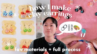 how to make clay earrings ⛓ 🔗 my best tips, tricks & favorite supplies