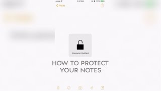 How To Protect Your Notes With Touch ID