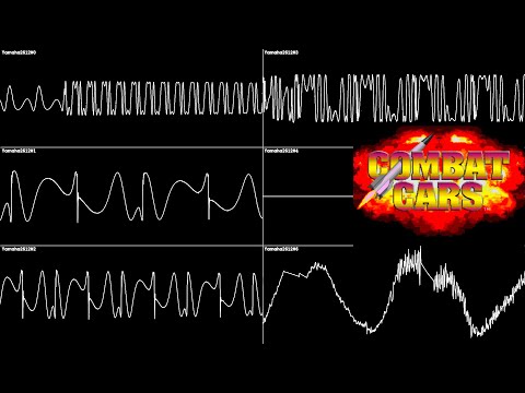 combat cars full soundtrack oscilloscope - sega genesis / mega drive - ym2612 music