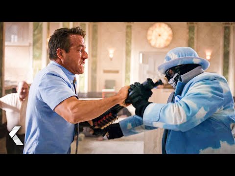 Guy Kills The Bank Robber! Scene - FREE GUY (2021)