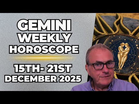 Gemini Weekly Horoscope ♊ Dec 15–21, 2025 | Patrick Arundell Astrology
