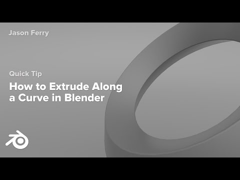 How to Extrude Along a Curve in Blender