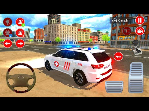 Emergency Ambulance On Simulator - Survival Ambulance Rescue Driving 3D - Android Gameplay ⛑️
