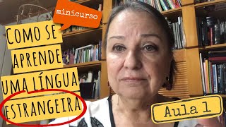 Minicurso - Como se aprende uma língua estrangeira - aula 1