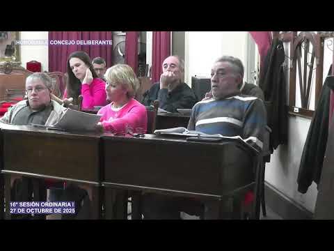 16° Sesión Ordinaria 📍Honorable Concejo Deliberante de Colón (Buenos Aires)