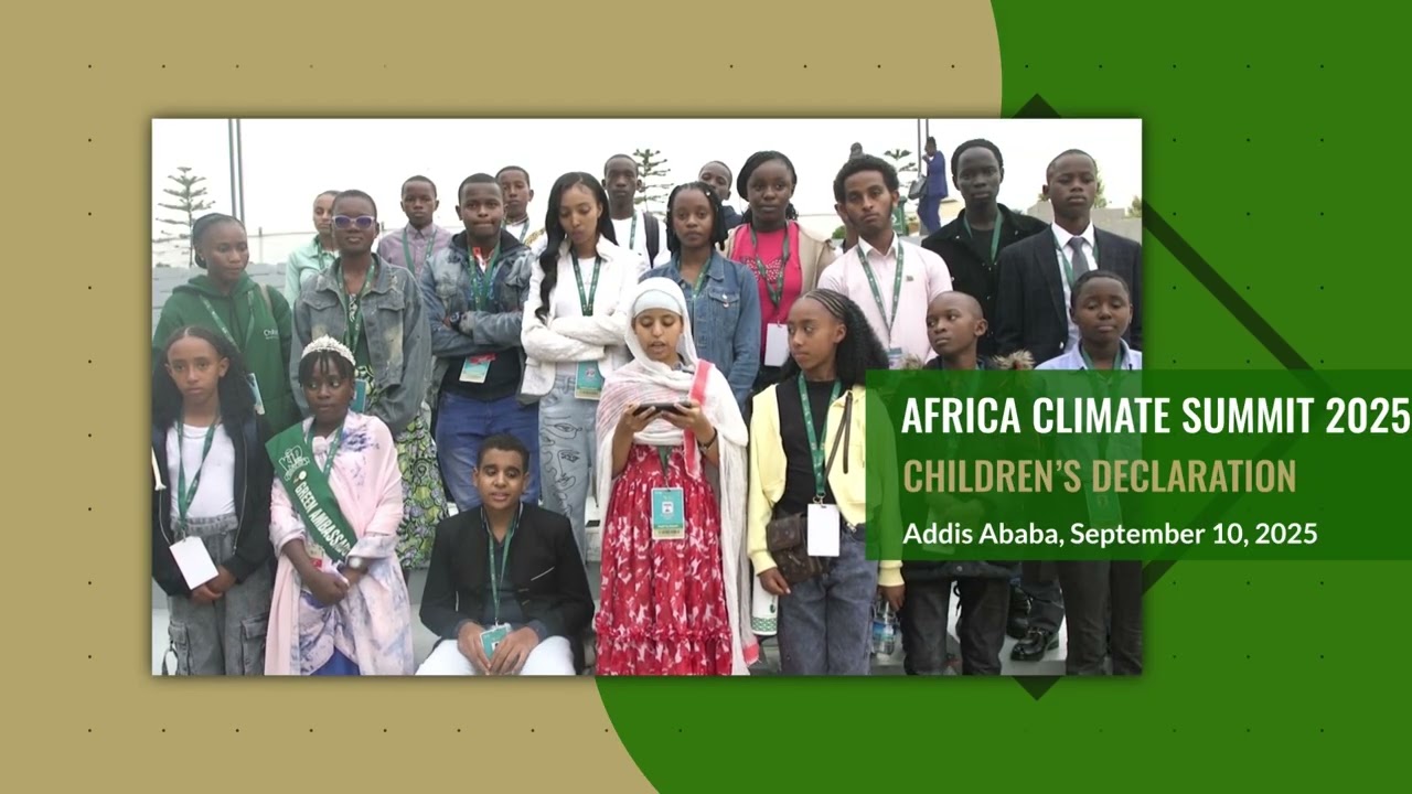 Africa Climate Summit 2025: Children's Declaration, September 10, 2025
