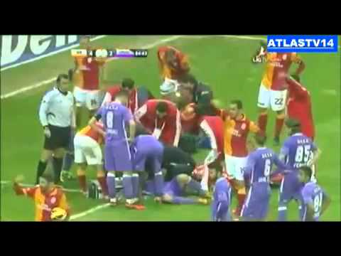 Didier Drogba causes coma for David Barral after a head butt- 25-02-2013